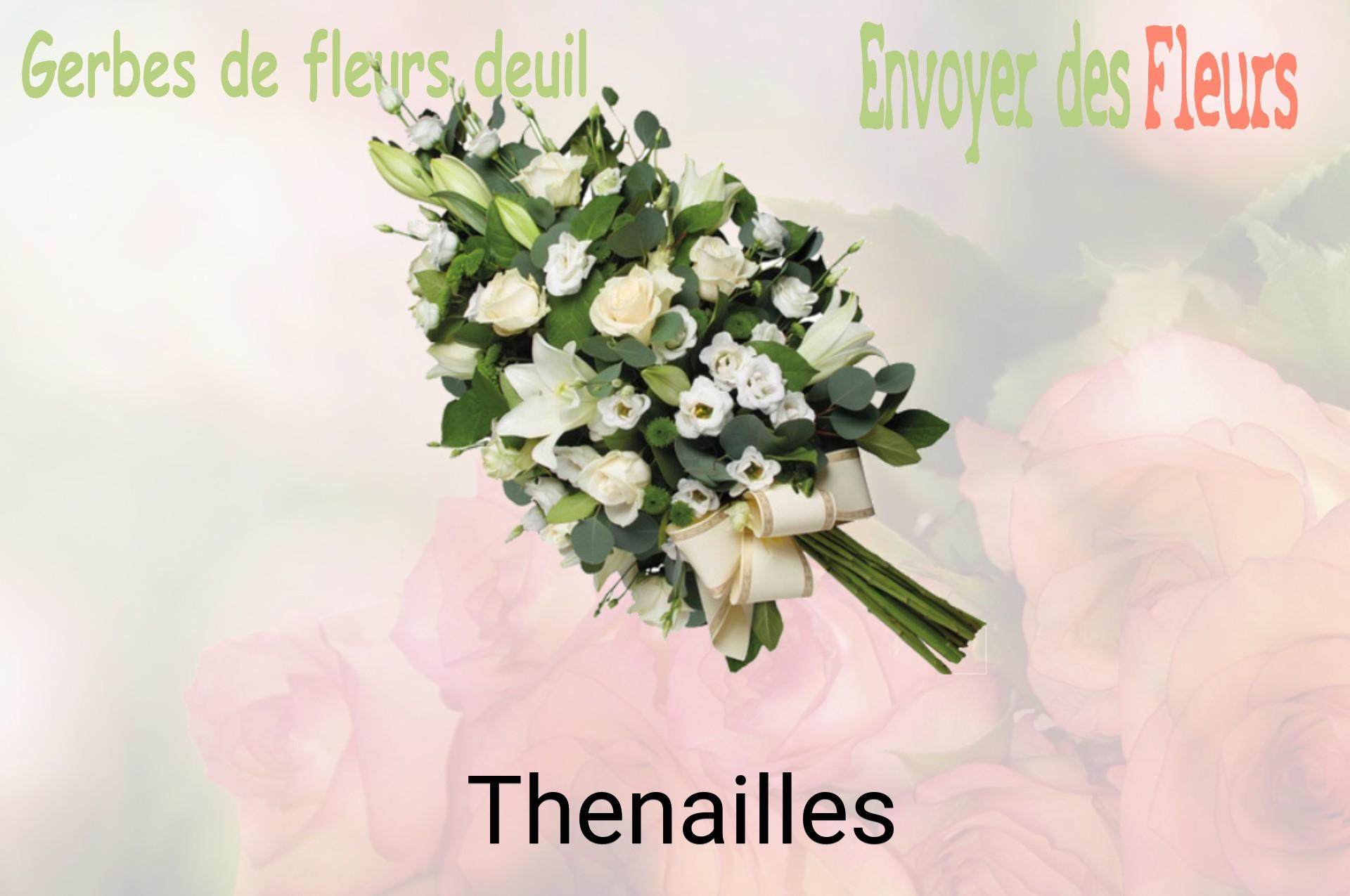 Gerbe de fleurs de deuil livrée à Thenailles